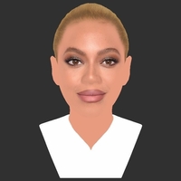 Beyonce Knowles bust ready for full color 3D printing - Thumbnail 10