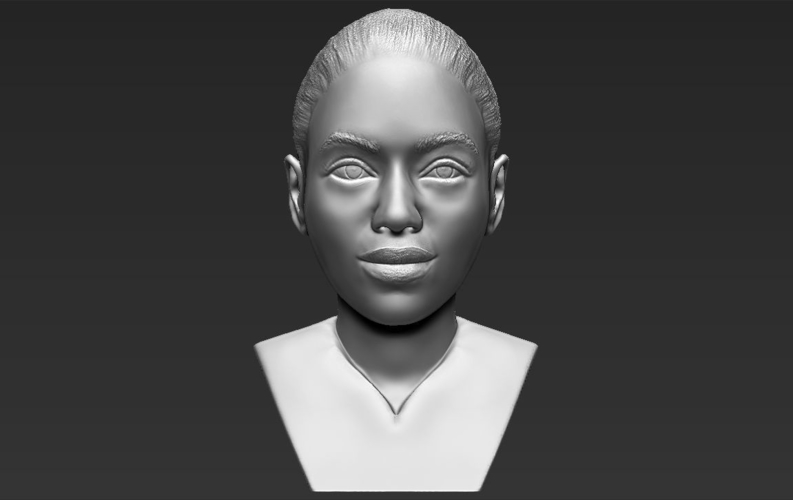 Beyonce Knowles bust ready for full color 3D printing 3D Print 232306
