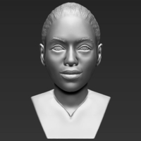 Beyonce Knowles bust ready for full color 3D printing - Thumbnail 11