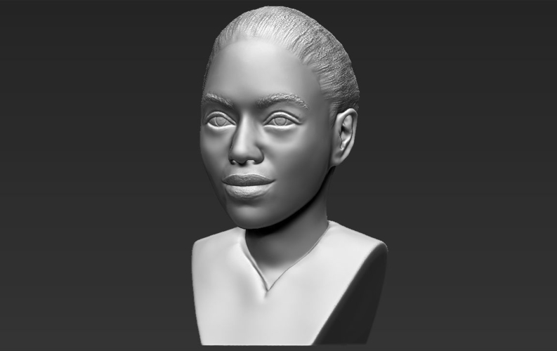 Beyonce Knowles bust ready for full color 3D printing 3D Print 232307