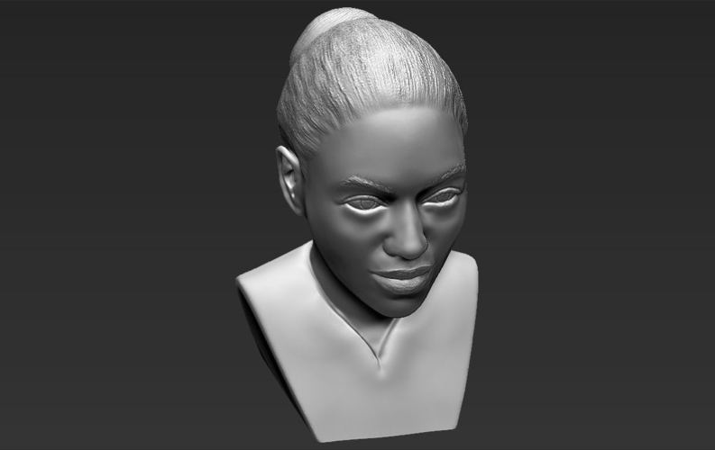 Beyonce Knowles bust ready for full color 3D printing 3D Print 232312