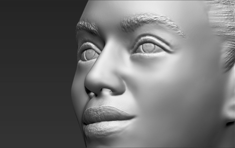 Beyonce Knowles bust ready for full color 3D printing 3D Print 232315
