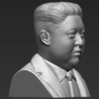 Kim Jong-un bust 3D printing ready stl obj - Thumbnail 6