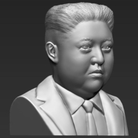 Kim Jong-un bust 3D printing ready stl obj - Thumbnail 7