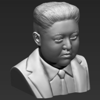 Kim Jong-un bust 3D printing ready stl obj - Thumbnail 8