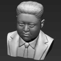 Kim Jong-un bust 3D printing ready stl obj - Thumbnail 9