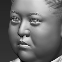 Kim Jong-un bust 3D printing ready stl obj - Thumbnail 10