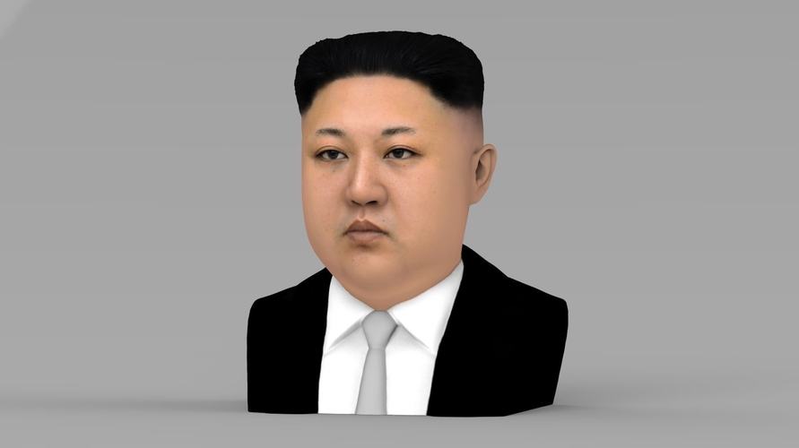 Kim Jong-un bust ready for full color 3D printing 3D Print 232369