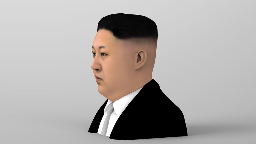 Kim Jong-un bust ready for full color 3D printing 3D Print 232370