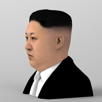 Kim Jong-un bust ready for full color 3D printing - Thumbnail 3