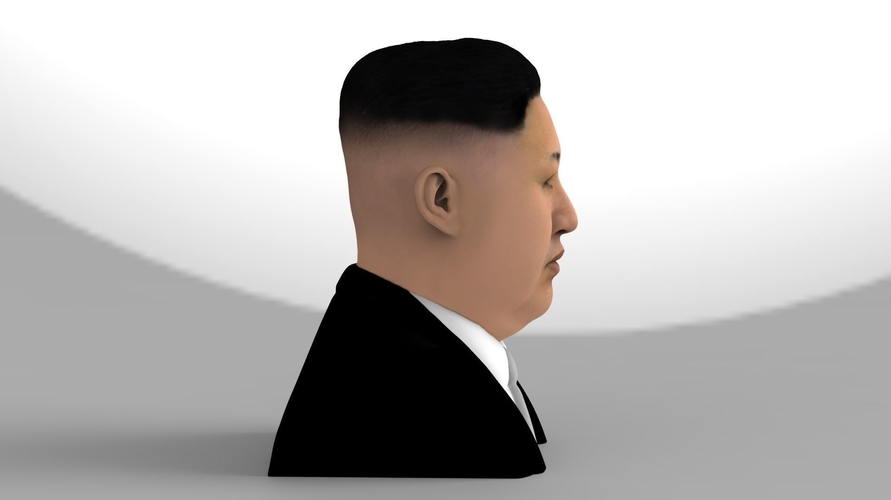 Kim Jong-un bust ready for full color 3D printing 3D Print 232372