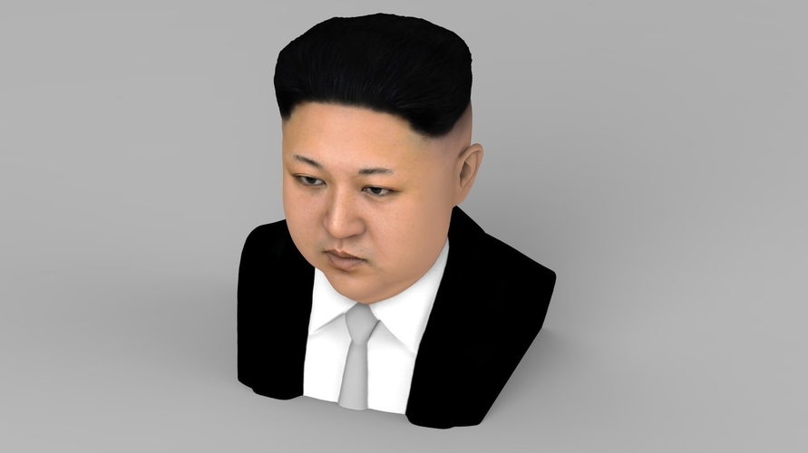 Kim Jong-un bust ready for full color 3D printing 3D Print 232374