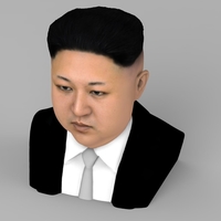 Kim Jong-un bust ready for full color 3D printing - Thumbnail 7