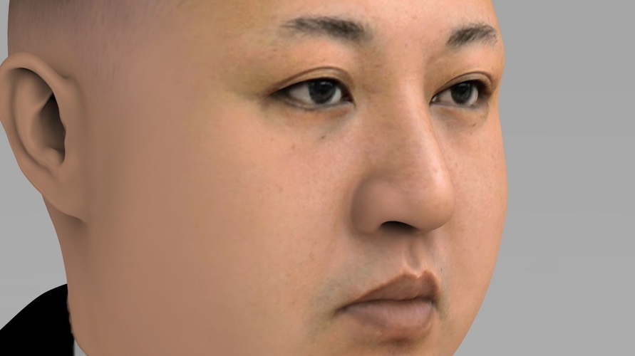 Kim Jong-un bust ready for full color 3D printing 3D Print 232376