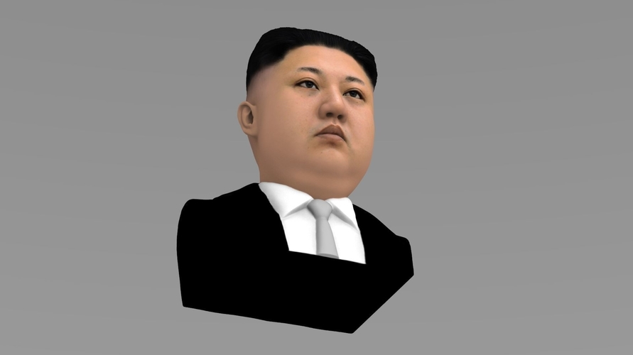 Kim Jong-un bust ready for full color 3D printing 3D Print 232377