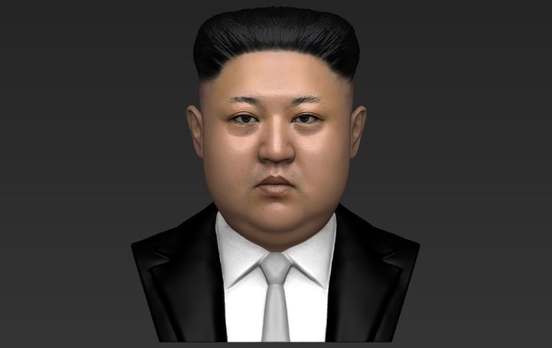 Kim Jong-un bust ready for full color 3D printing 3D Print 232378