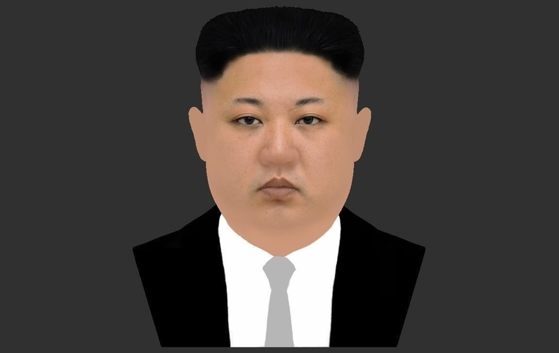 Kim Jong-un bust ready for full color 3D printing 3D Print 232379