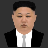 Kim Jong-un bust ready for full color 3D printing - Thumbnail 12