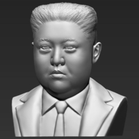 Kim Jong-un bust ready for full color 3D printing - Thumbnail 14