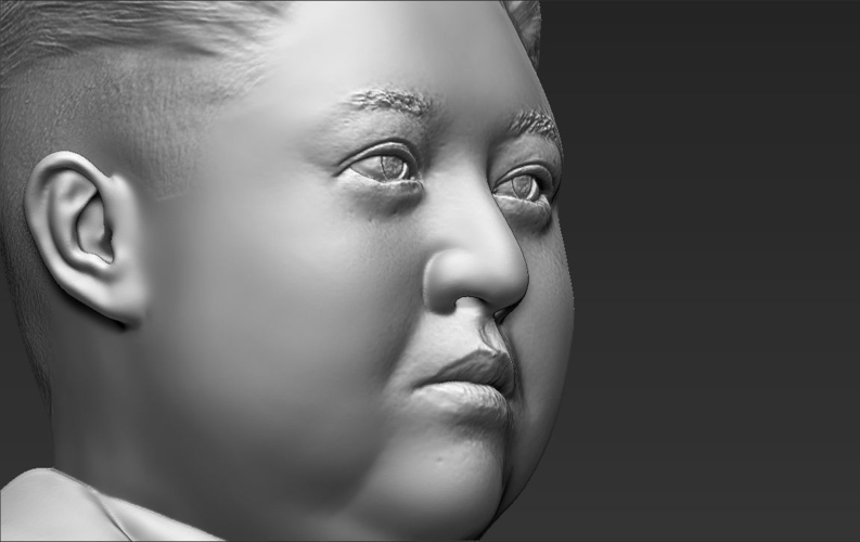 Kim Jong-un bust ready for full color 3D printing 3D Print 232385