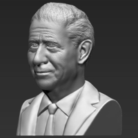 Prince Charles bust 3D printing ready stl obj - Thumbnail 3
