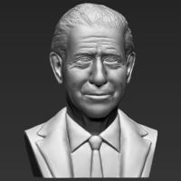 Prince Charles bust 3D printing ready stl obj - Thumbnail 7