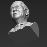 Prince Charles bust 3D printing ready stl obj - Thumbnail 13