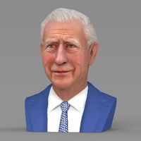 Prince Charles bust ready for full color 3D printing - Thumbnail 2