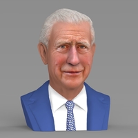 Prince Charles bust ready for full color 3D printing - Thumbnail 6