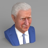 Prince Charles bust ready for full color 3D printing - Thumbnail 9