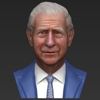 Prince Charles bust ready for full color 3D printing - Thumbnail 11