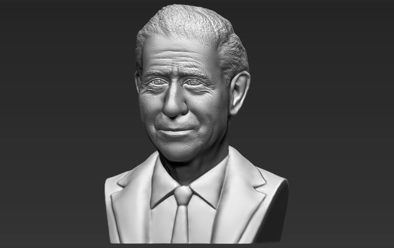Prince Charles bust ready for full color 3D printing 3D Print 232420