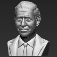 Prince Charles bust ready for full color 3D printing - Thumbnail 14