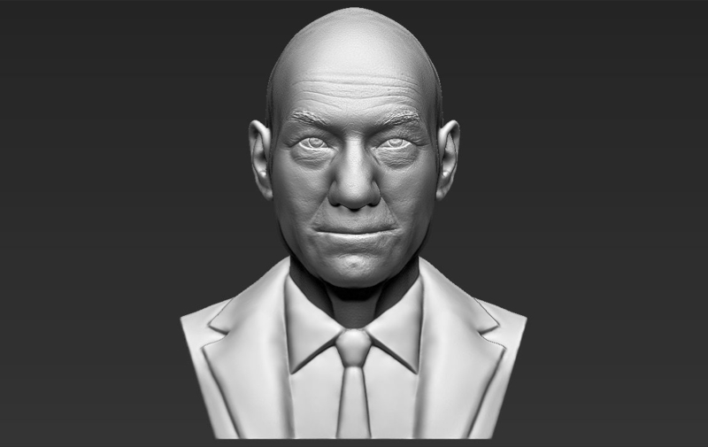 Professor X Charles Xavier bust 3D printing ready stl obj