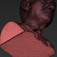 Professor X Charles Xavier bust 3D printing ready stl obj - Thumbnail 13