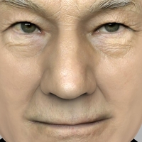 Professor X Charles Xavier bust ready for full color 3D printing - Thumbnail 8