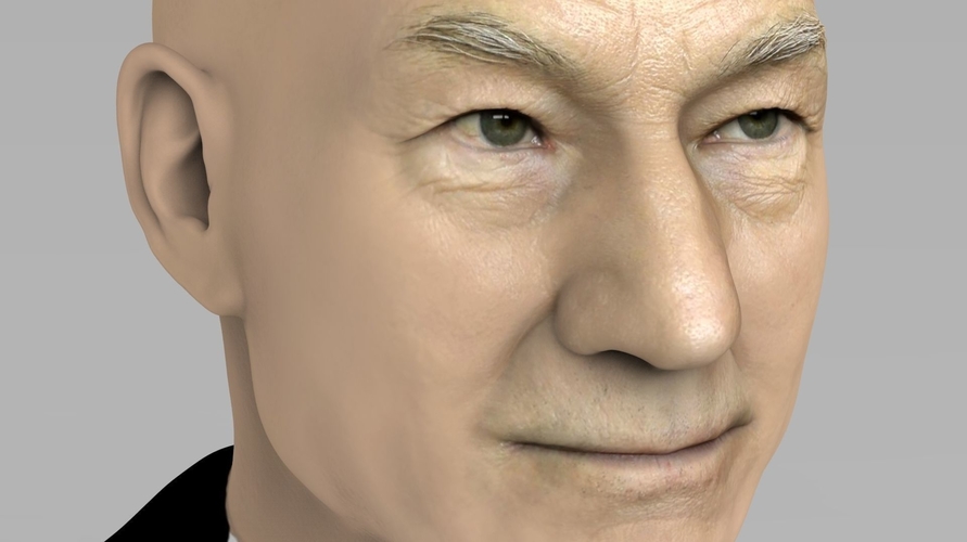 Professor X Charles Xavier bust ready for full color 3D printing 3D Print 232453