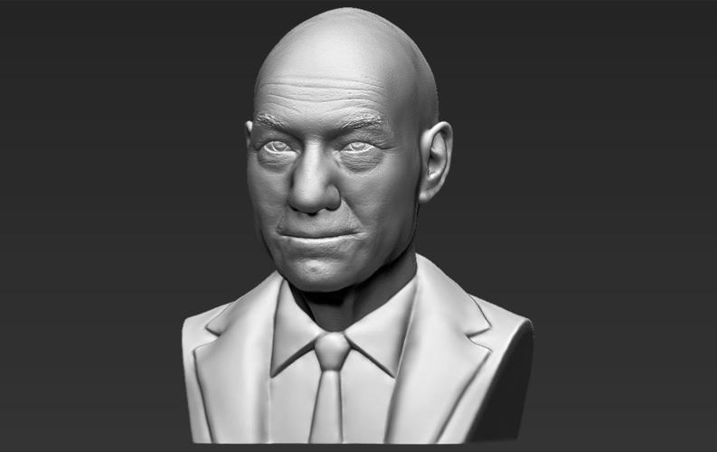 Professor X Charles Xavier bust ready for full color 3D printing 3D Print 232458