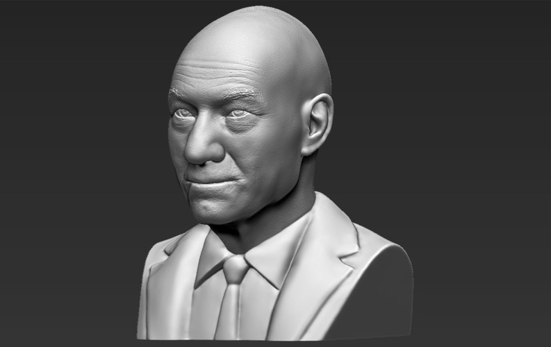 Professor X Charles Xavier bust ready for full color 3D printing 3D Print 232459