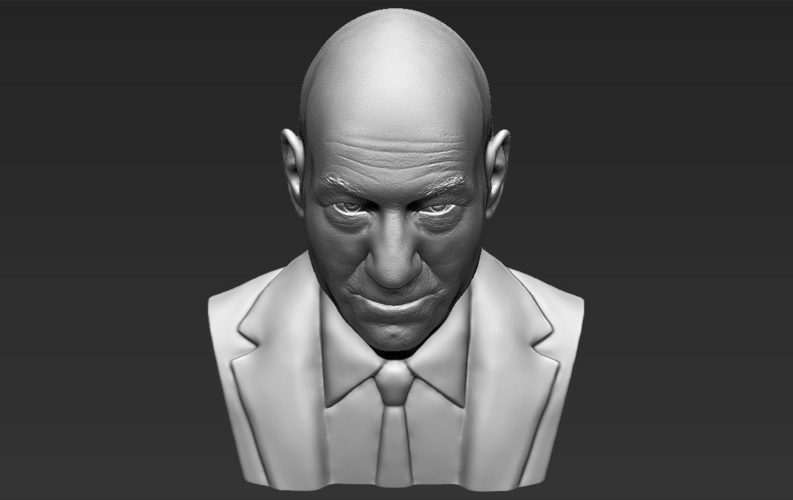 Professor X Charles Xavier bust ready for full color 3D printing 3D Print 232463
