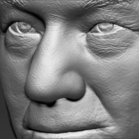 Professor X Charles Xavier bust ready for full color 3D printing - Thumbnail 22