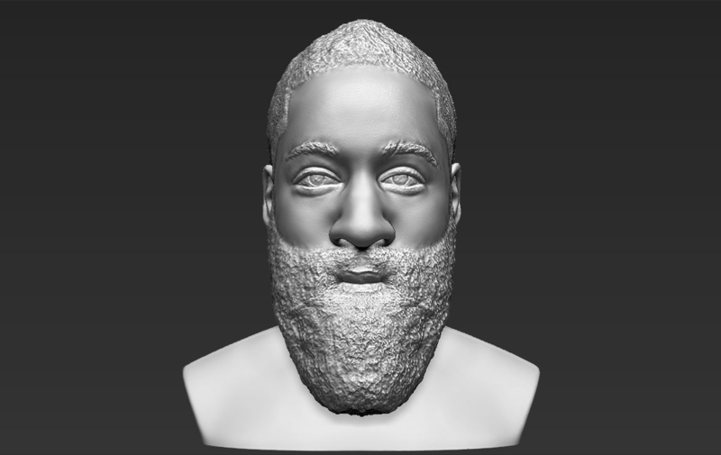 James Harden bust 3D printing ready stl obj