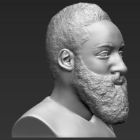 James Harden bust 3D printing ready stl obj - Thumbnail 6