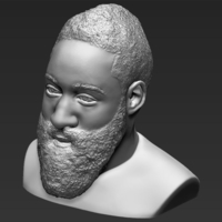James Harden bust 3D printing ready stl obj - Thumbnail 9