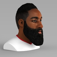 James Harden bust ready for full color 3D printing - Thumbnail 5