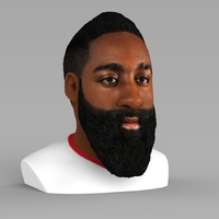 James Harden bust ready for full color 3D printing - Thumbnail 6