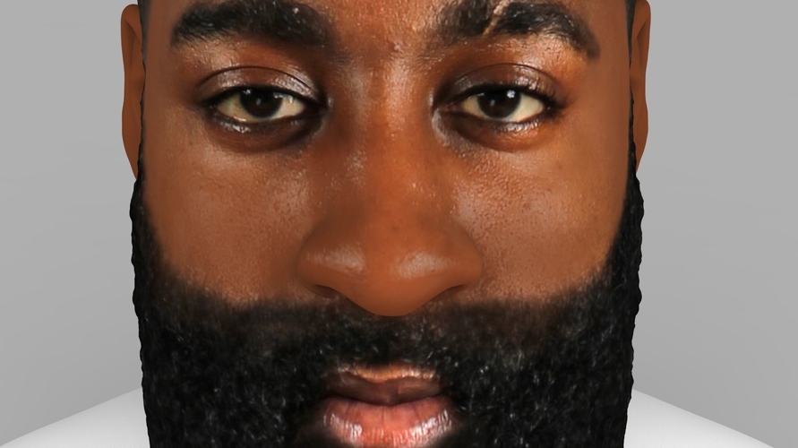 James Harden bust ready for full color 3D printing 3D Print 232491
