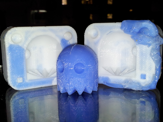 Pacman Ghost Mold 3D Print 23250