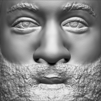 James Harden bust ready for full color 3D printing - Thumbnail 19