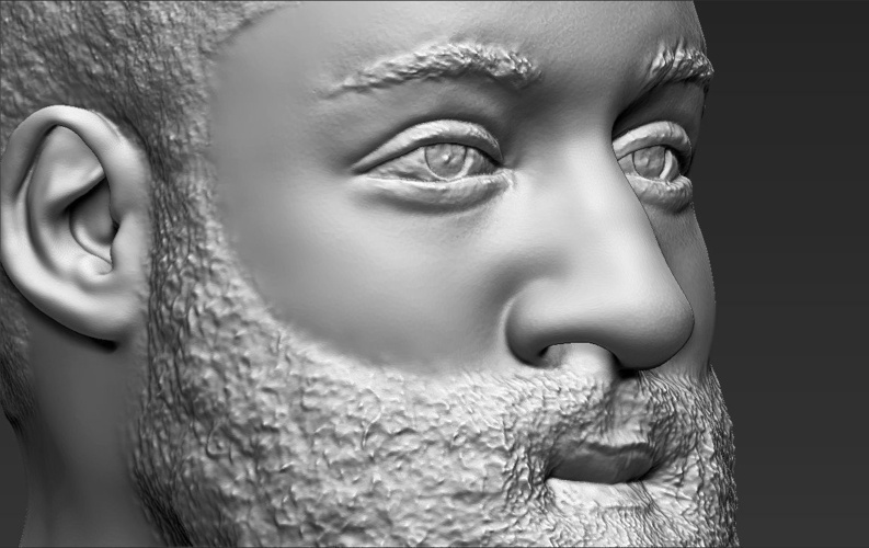 James Harden bust ready for full color 3D printing 3D Print 232504